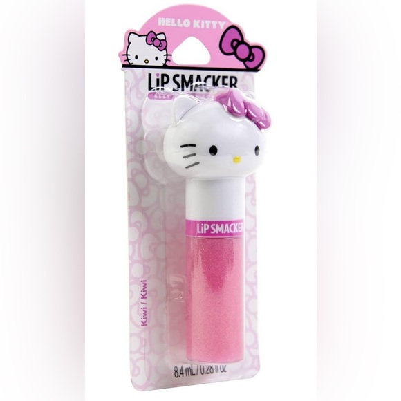 Hello Kitty Lip Smacker Lip Gloss & Pompom Keychain - Picture 6 of 7